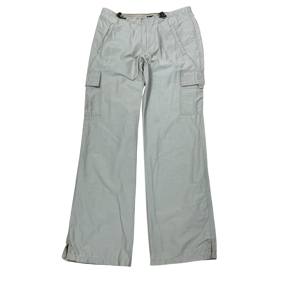 Vtg Abercrombie & Fitch Dragon Tag Drawcord Cargo Pant Womens 6 Utility Wide Leg